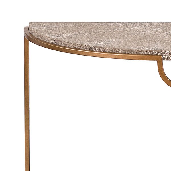 Vogue Shagreen Demilune Console